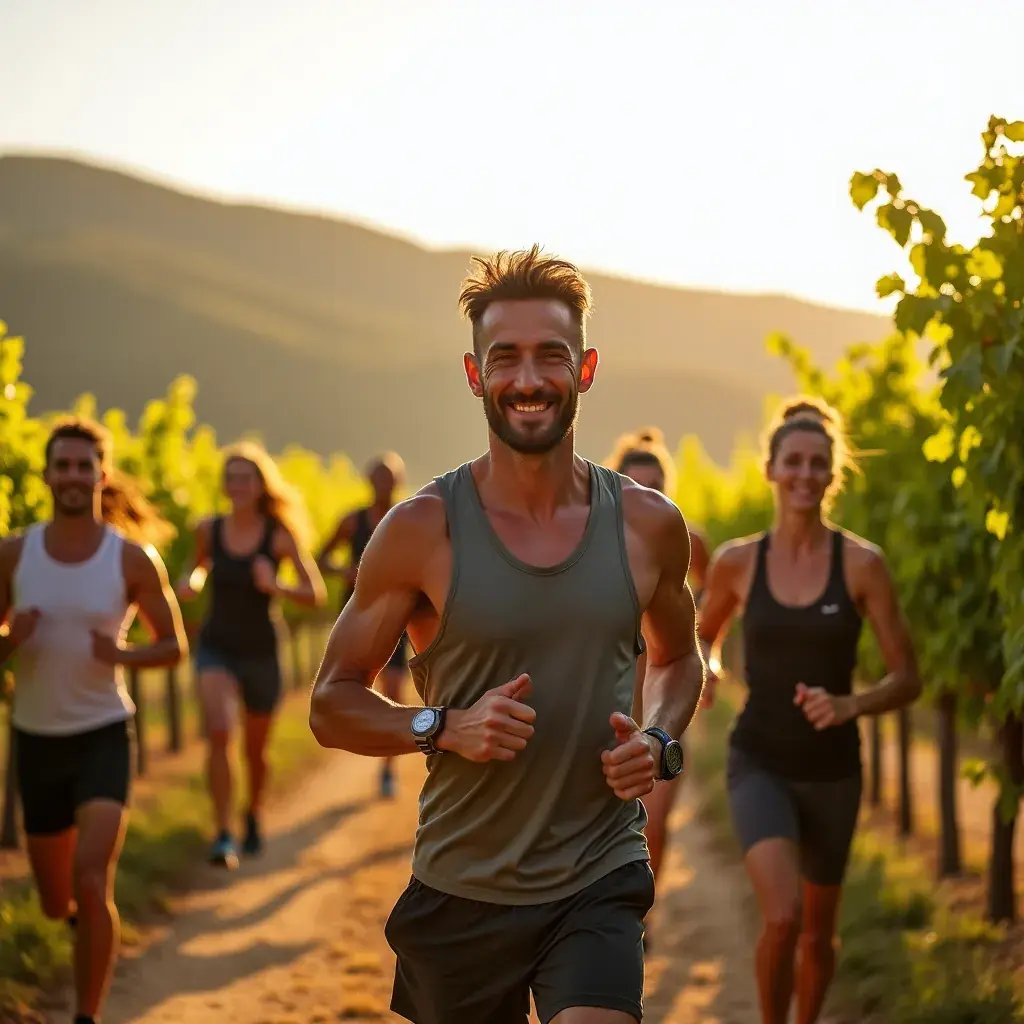 Entrenador mostrando la técnica correcta para un ejercicio de fuerza.